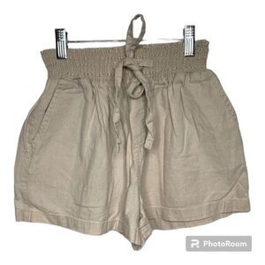PAPAYA High Waisted Tie Shorts Paperbag Size Small